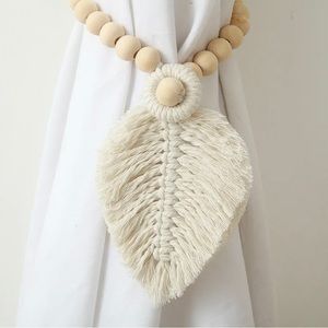 Macrame  Cotton Curtain , Boho Decor , Handmade Tassels Curtain